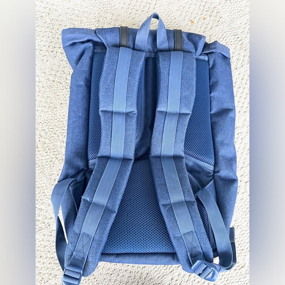 Herschel Little America Backpack Eclipse blue black laptop bag travel backpack - Picture 6 of 10